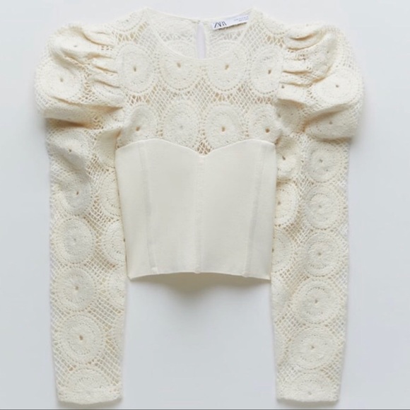 Zara Tops Zara Nwt Combination Knit Top Poshmark